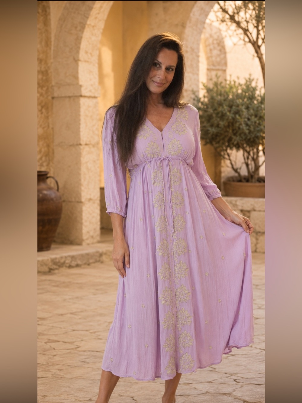 NWT Free People Lavender Pink Fable Festival Dress M
